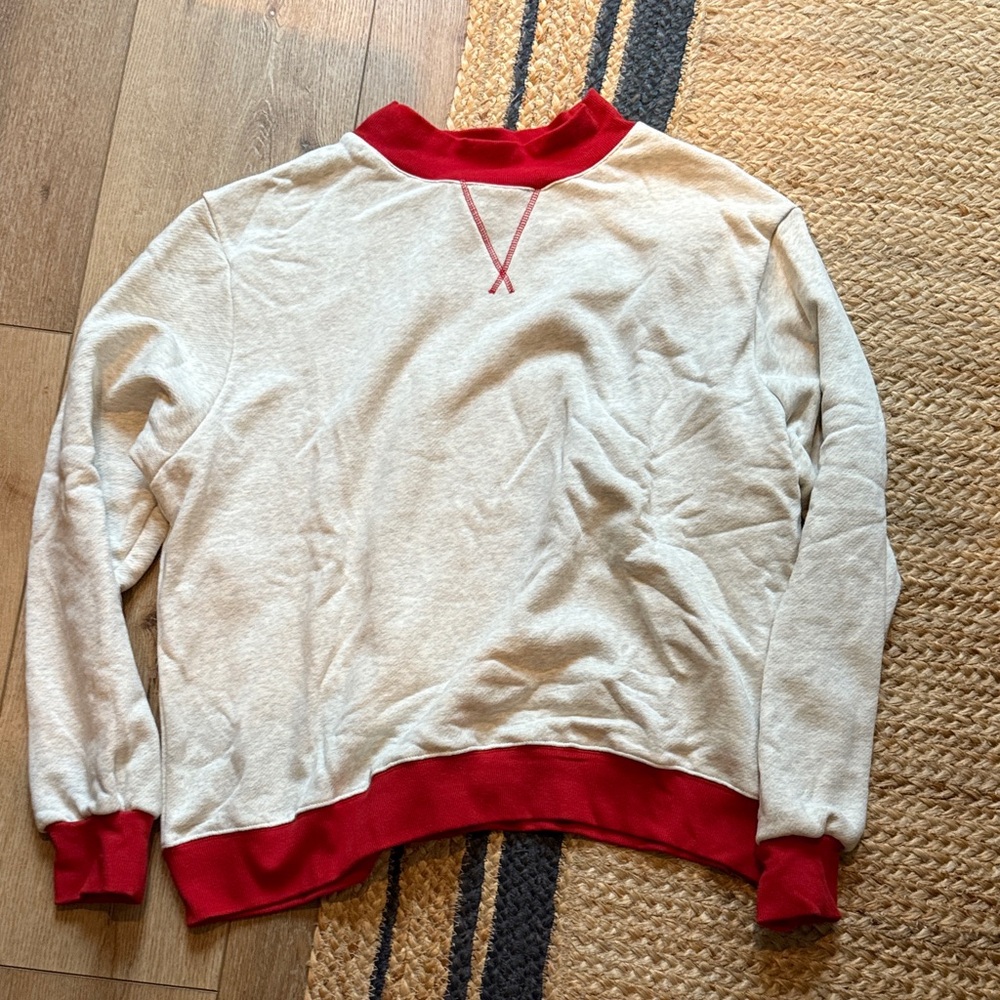NWOT PARKE Red and Gray Sweatshirt